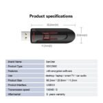 SanDisk Cruzer Glide™ 3.0 USB Flash Drive SDCZ600 - 16GB - Image 5