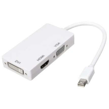 MINI DISPLAY PORT (THUNDERBOLT) TO 3 IN 1 HDMI, VGA & DVI CONVERTER