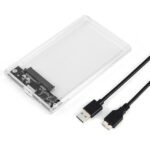 SATA HARD DISK ENCLOSURE USB 3.0 to SATA 2.5 inch TRANSPARENT - Image 2