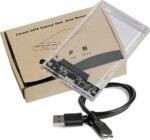 SATA HARD DISK ENCLOSURE USB 3.0 to SATA 2.5 inch TRANSPARENT