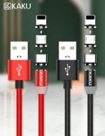 KAKU Magnetic 3 in 1 Fast Charging LED Indicator Lightning/Micro/Type-C Cable KSC-320 - Image 2