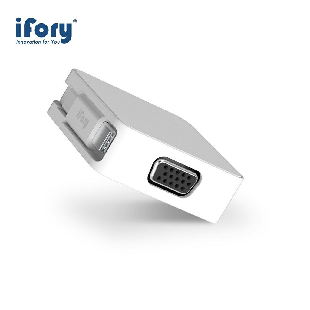 99140.jpg IFORY USB C to VGA Adapter, Type C Male to VGA Female Converter - Image 1