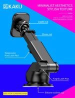KAKU MAGNETIC CAR HOLDER FOR WINDSHIELD/DASHBOARD TELESCOPIC ARM ADJUSTABLE HOLDER KSC-473A - Image 3