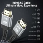 1.5M HDMI 2.0v 4K 2160P Shielding108 Copper Metal Head - Image 2