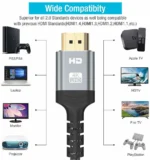 1.5M HDMI 2.0v 4K 2160P Shielding108 Copper Metal Head - Image 3