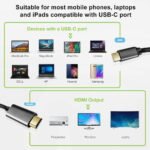 TYPE-C TO HDMI CABLE+IC 1.8m - Image 2