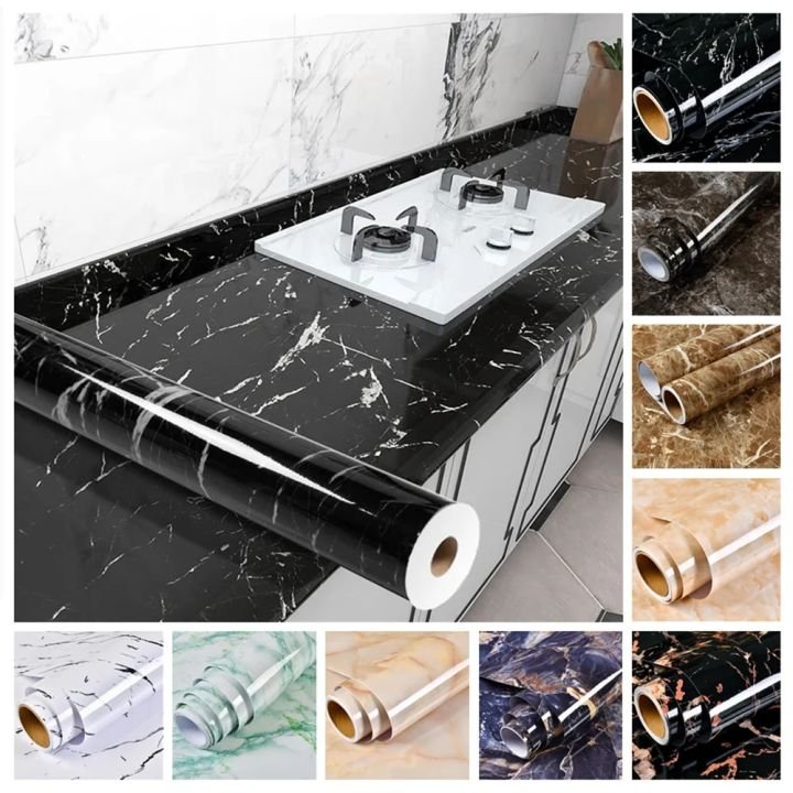 8671f75a4691b68b6fc513adf8a5d9cf.jpg_720x720q80 Self Adhesive Marble Wall Sticker 60x5m - Image 1